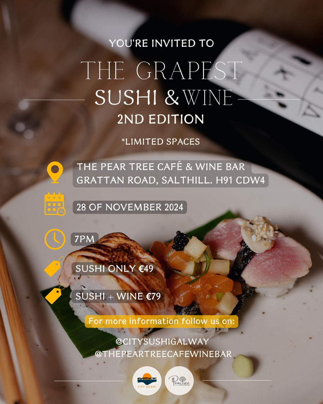 The Grapest Sushi & Wine - 2nd Edition - Sparkling Wines!